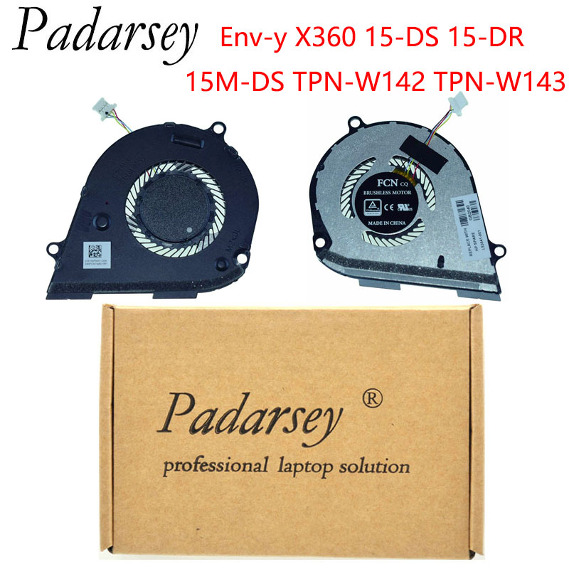 Padarsey HP Env-y X360 용 좌측 CPU 냉각 팬 15-DS 15-DR 15M-DS TPN-W142 TPN-W143 시리즈 노트북 L53541-001